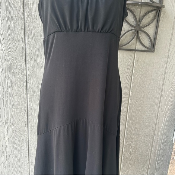 MICHAEL Michael Kors Black Sleeveless Tiered Drop Waist Shift Dress Size Large L - Picture 3 of 7